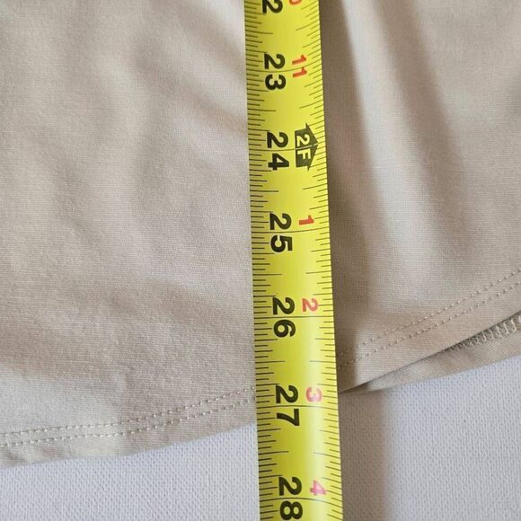 By JJ Womens Beige Quarter Sleeve Pullover Tunic Top Size Medium - Picture 8 of 11